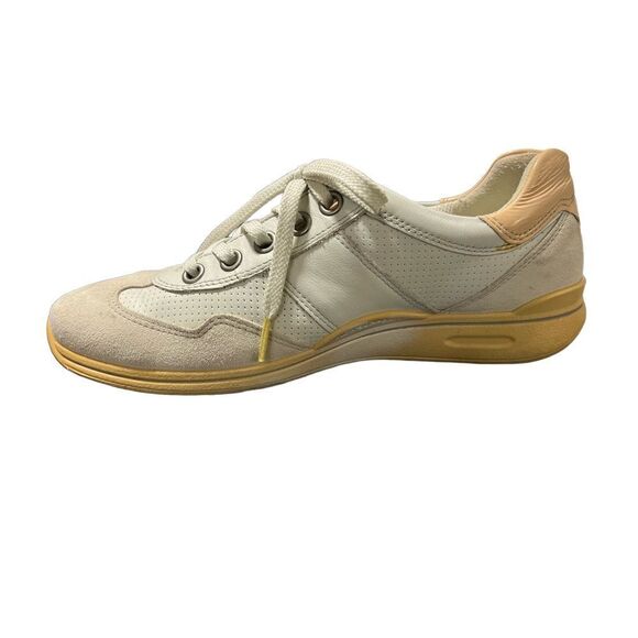 ECCO Mobile II White Nubuck Suede Trim Size 40 9.5 - Picture 11 of 12